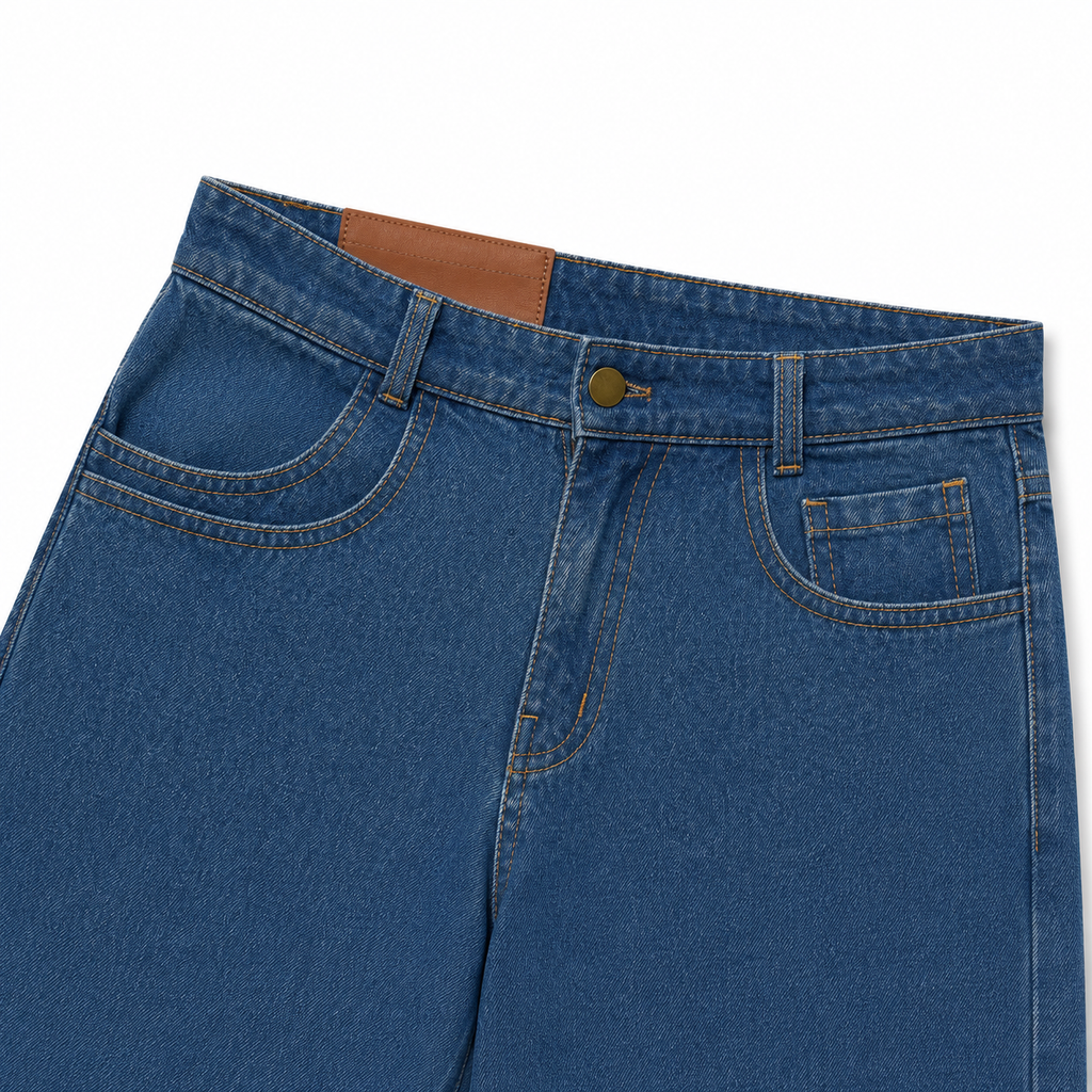 BLUE DENIM JORTS