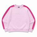PINK TWO-TONE CREWNECK