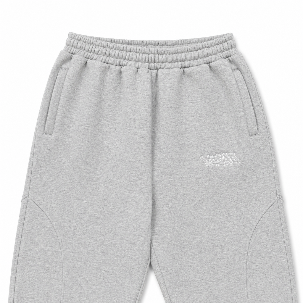 GREY HANDPRINT JOGGERS