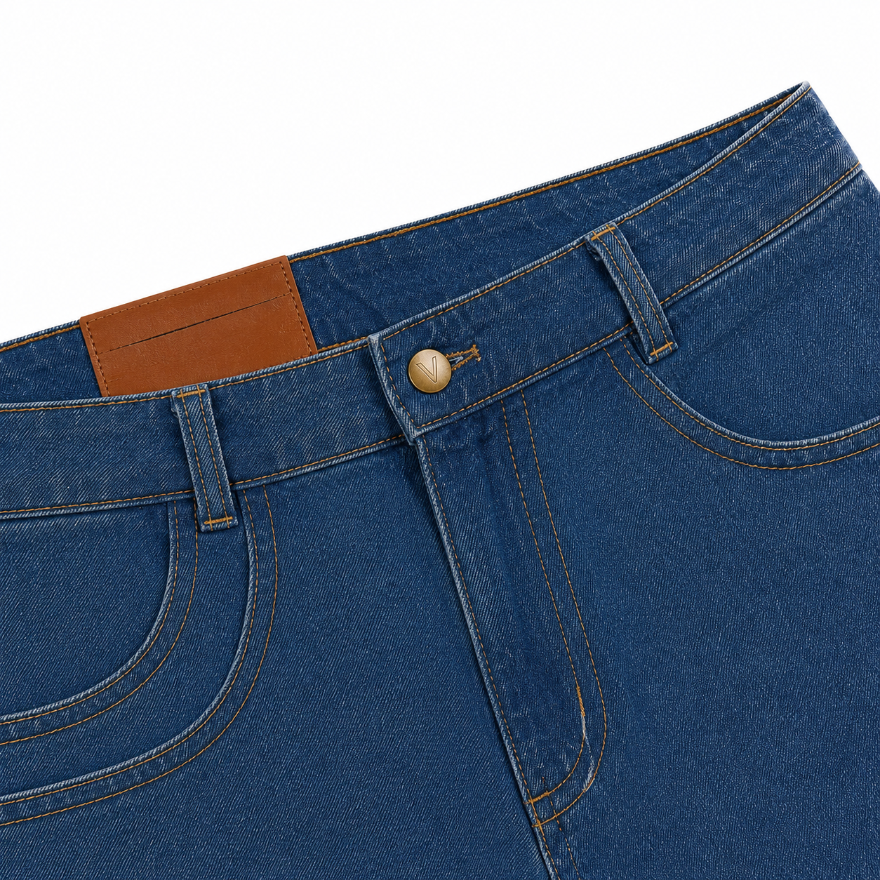 BLUE DENIM JORTS