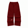 BURGUNDY TECH-GRID JOGGERS