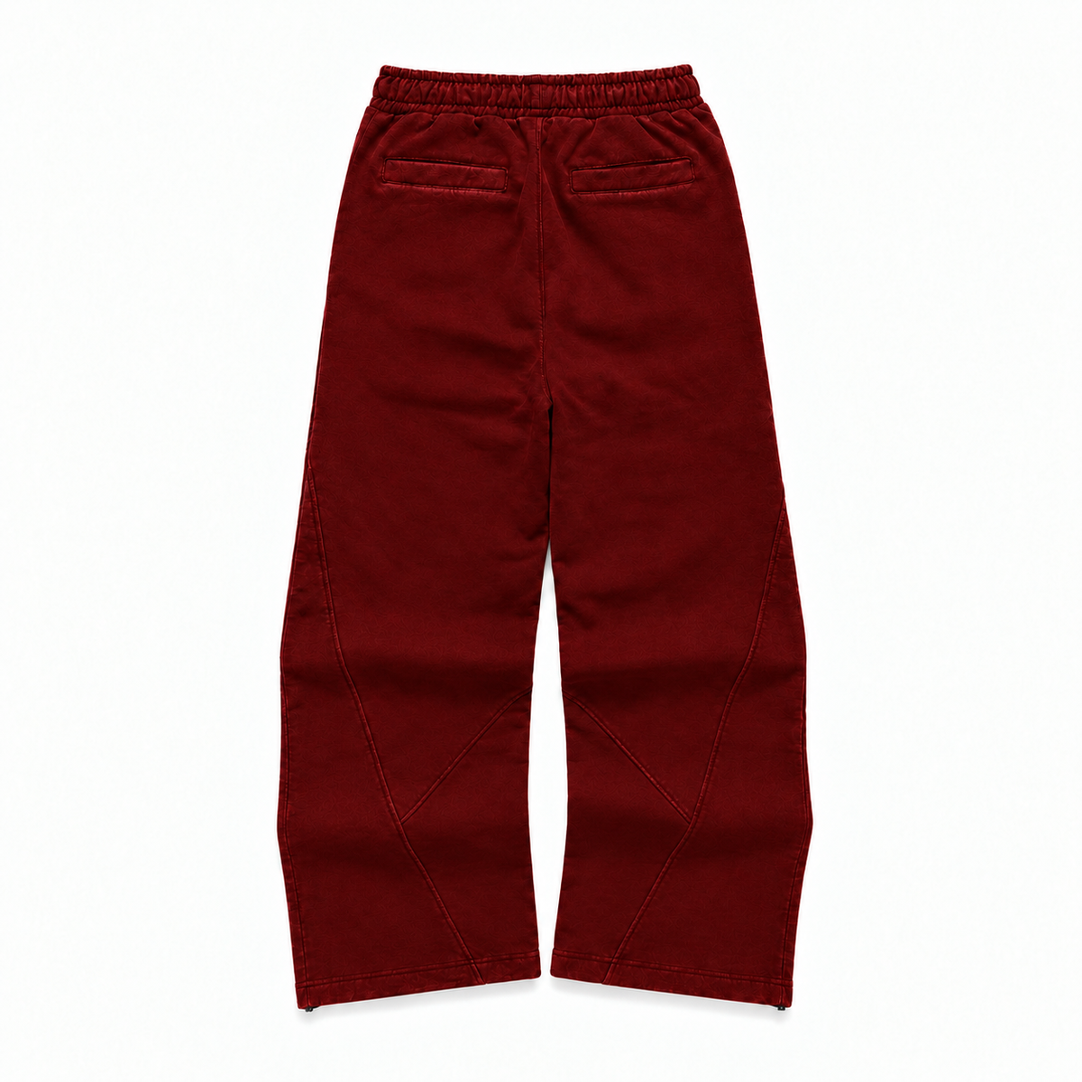 BURGUNDY TECH-GRID JOGGERS