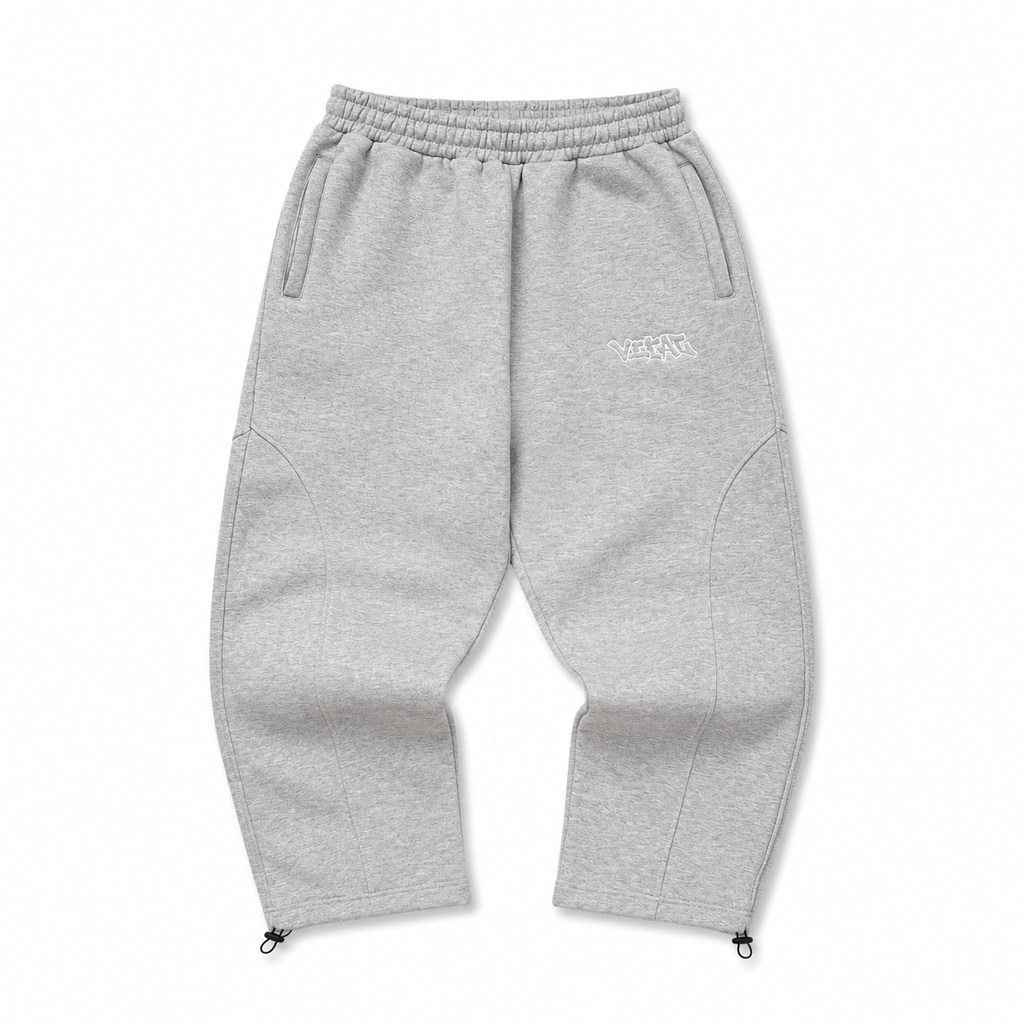GREY HANDPRINT JOGGERS