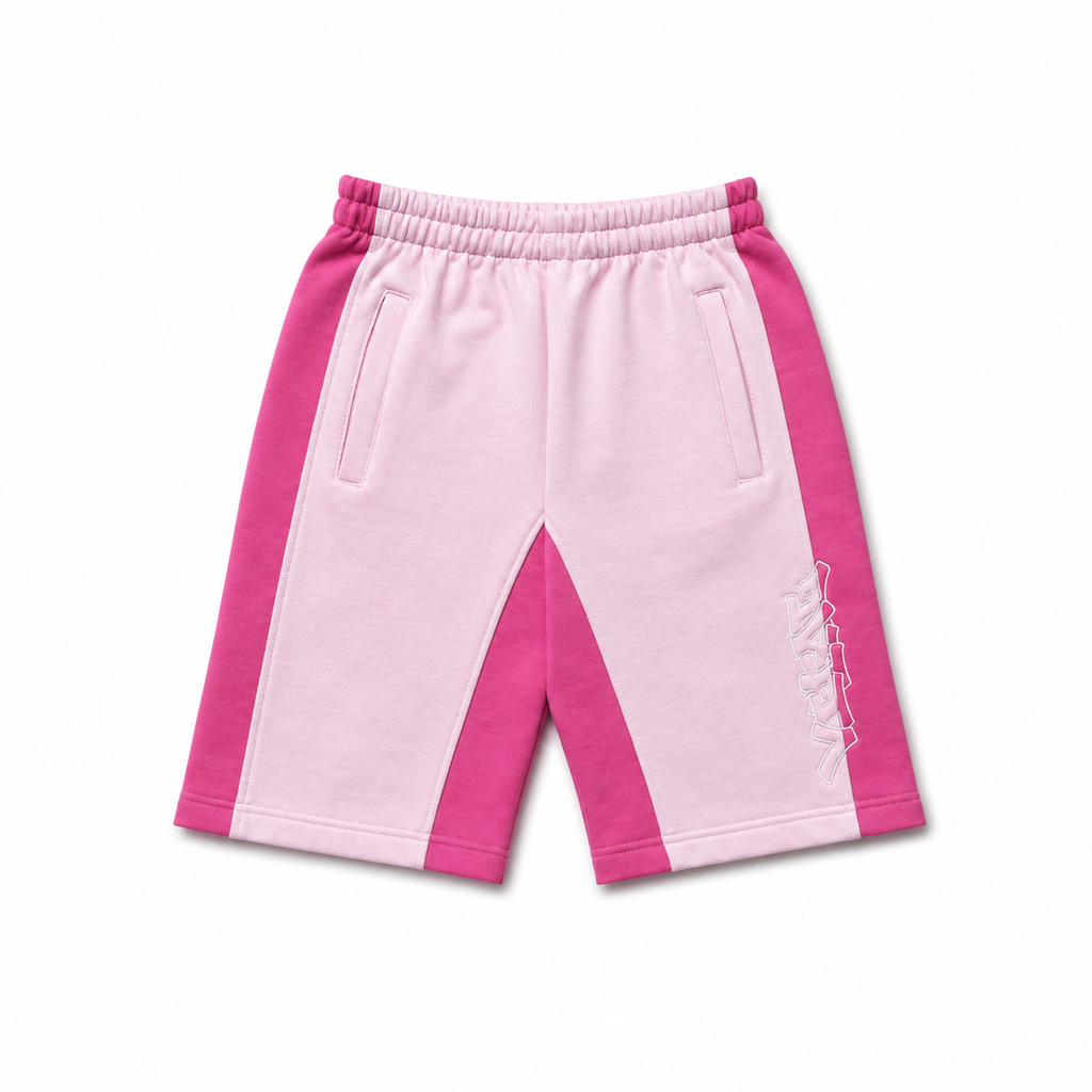 PINK TWO-TONE SHORTS