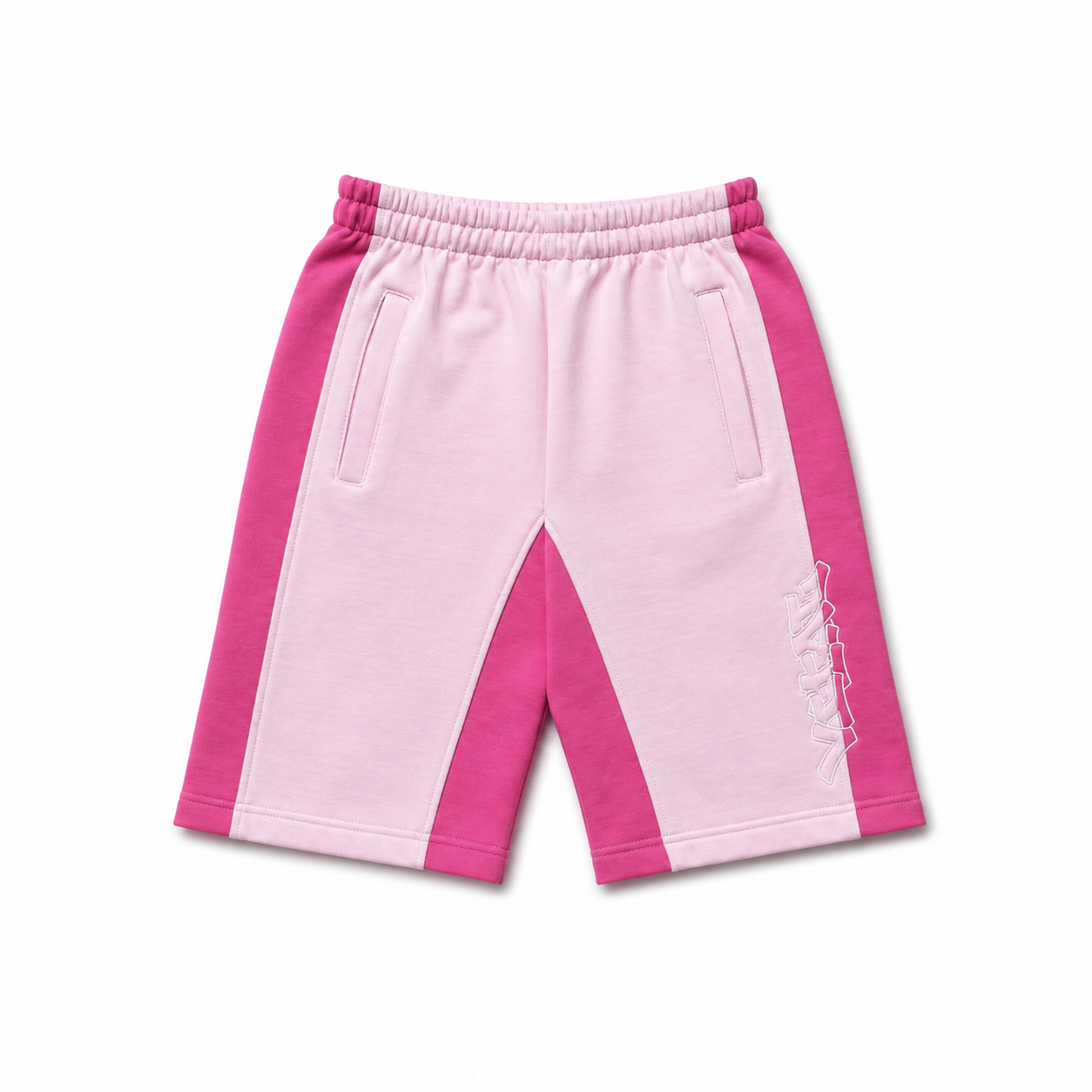 PINK TWO-TONE SHORTS