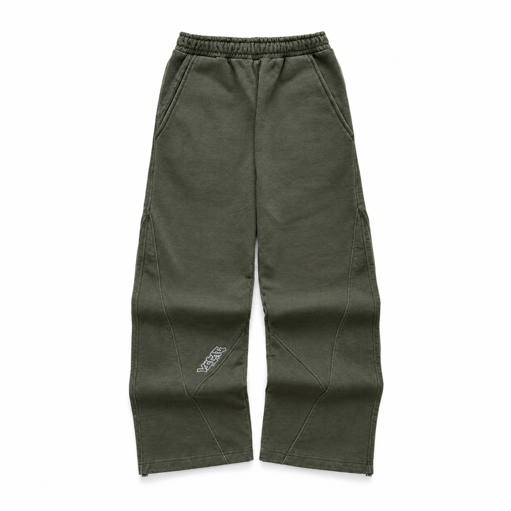 OLIVE TECH-GRID JOGGERS
