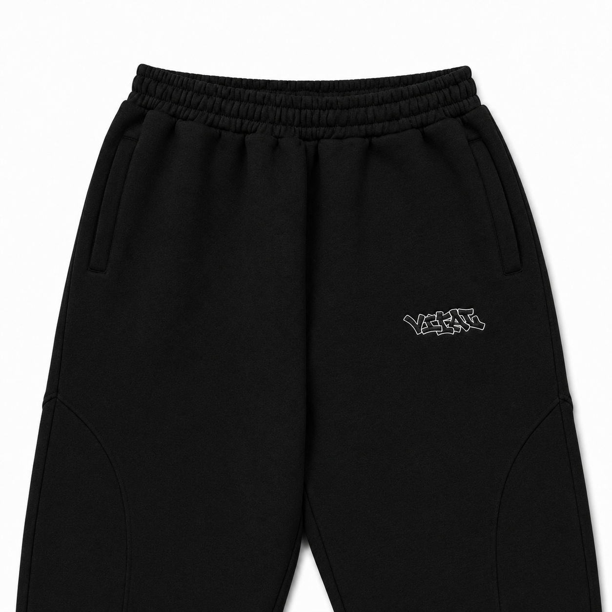 BLACK HANDPRINT JOGGERS