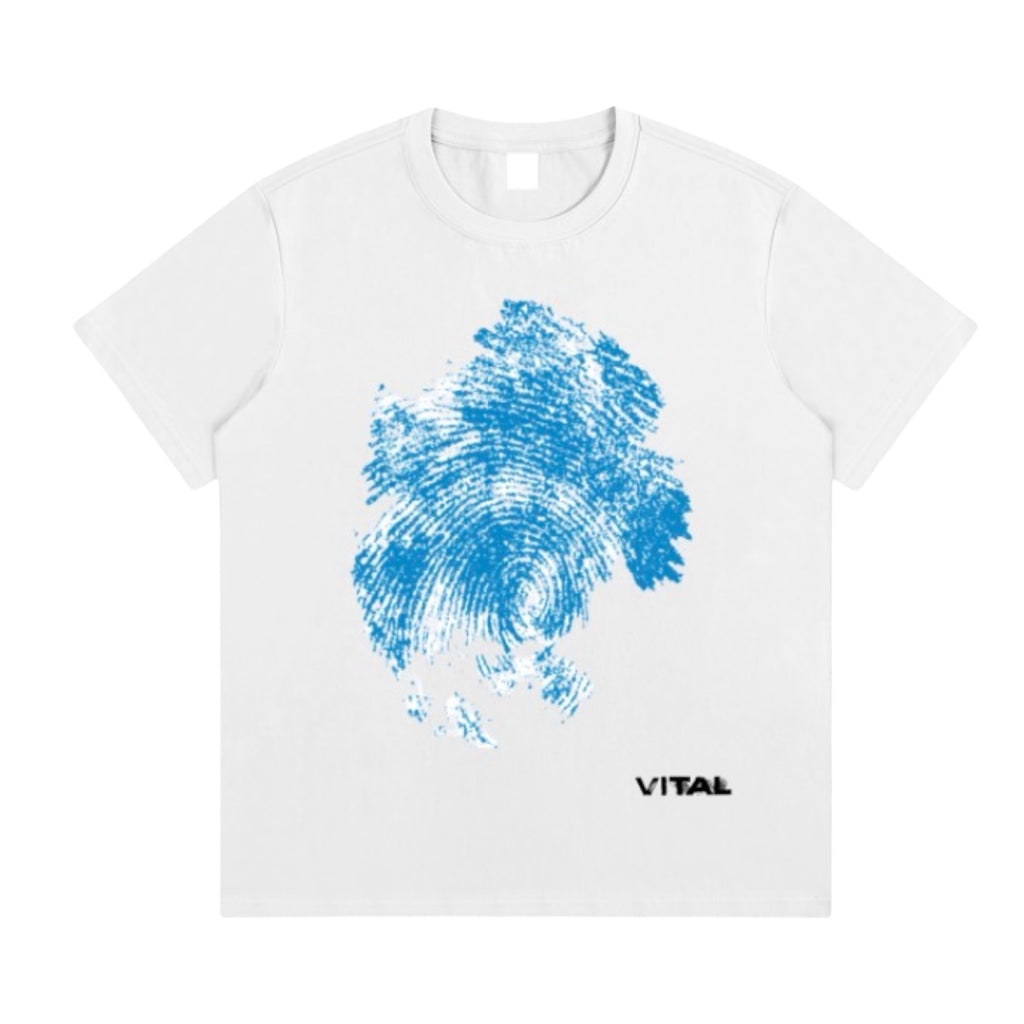 Blue Fingerprint Tee