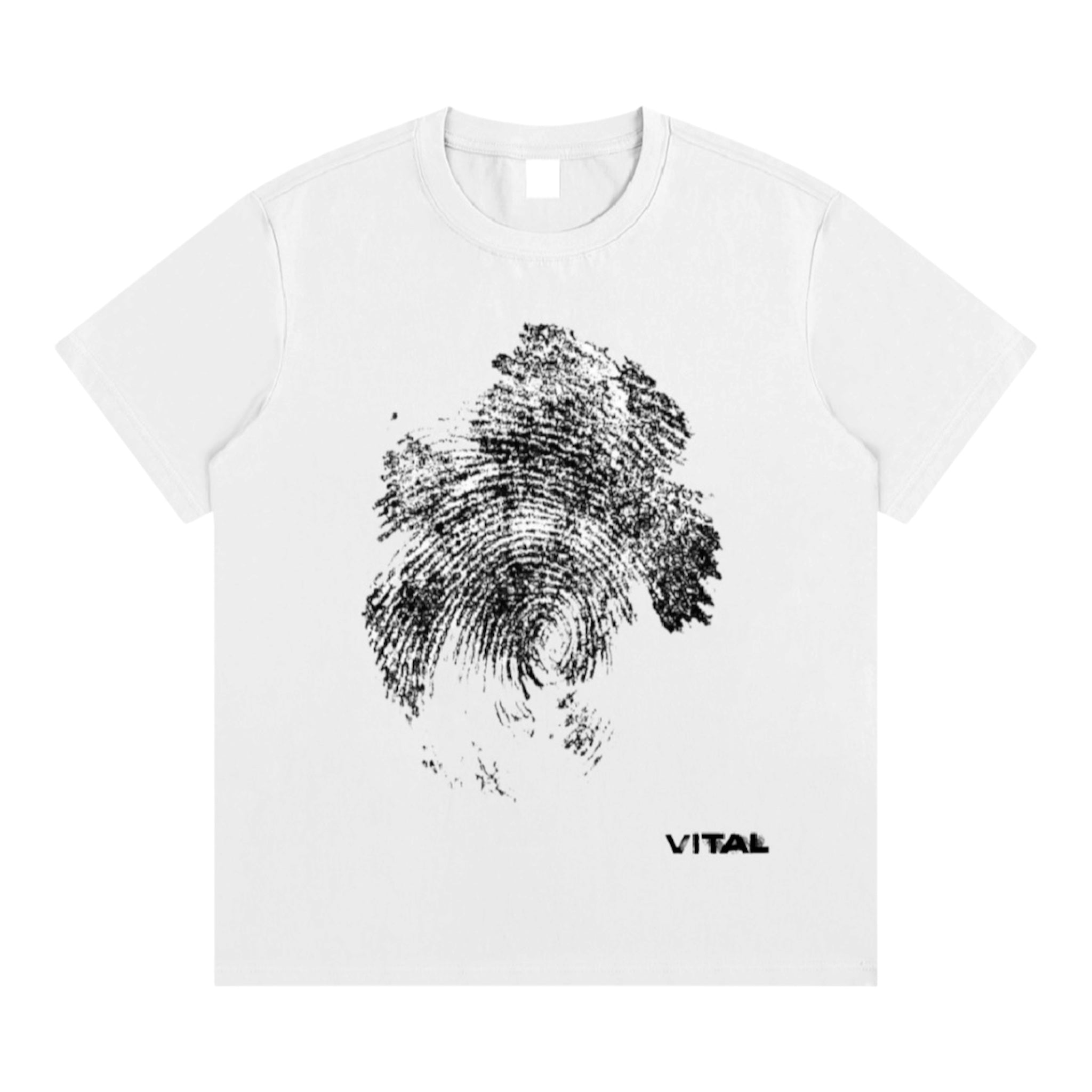 Black Fingerprint Tee