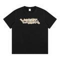 Black tartan Plaid tee