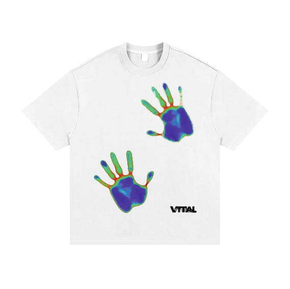 White Heat Map Graphic Tee
