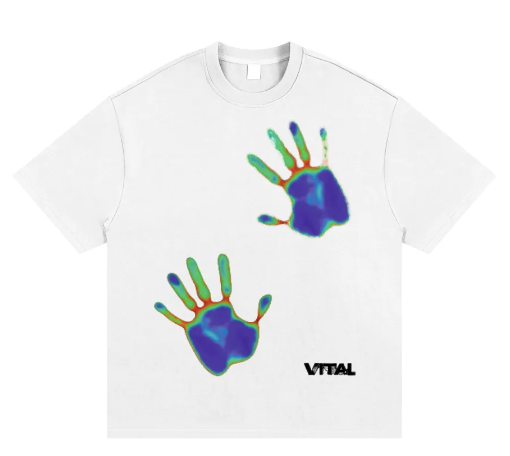 Heat Map Graphic Tee White
