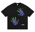Black heat map tee