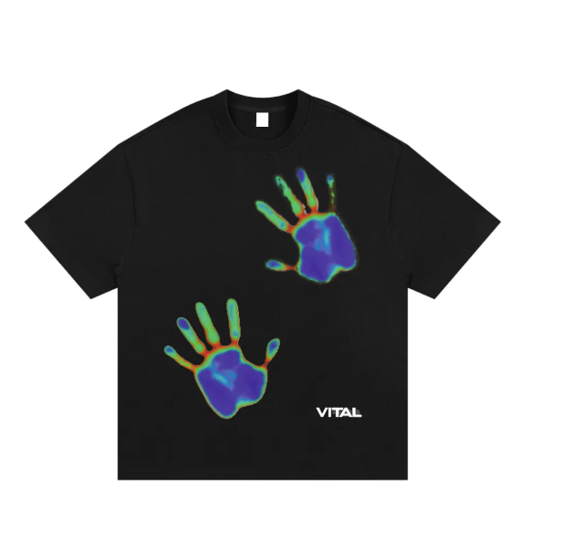 Black Heat Map Graphic Tee