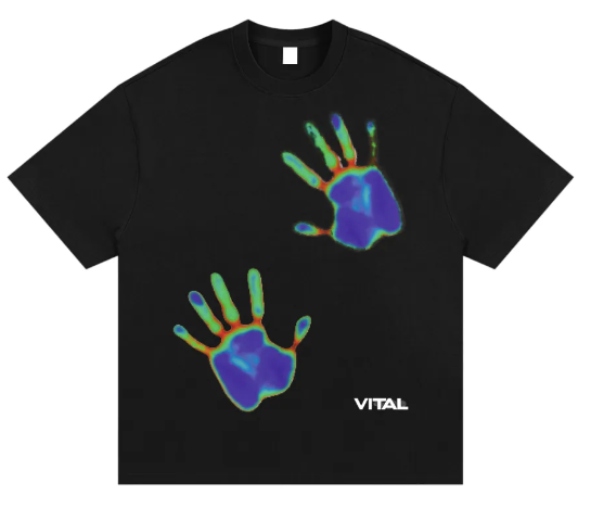 Heat Map Graphic Tee Black
