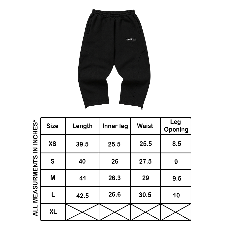 BLACK HANDPRINT JOGGERS