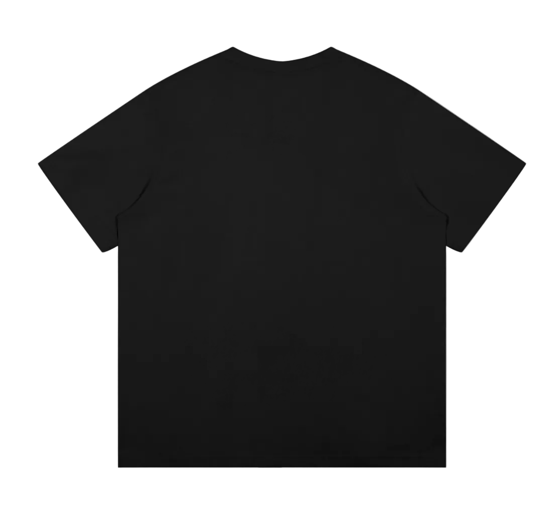 Black tartan Plaid tee